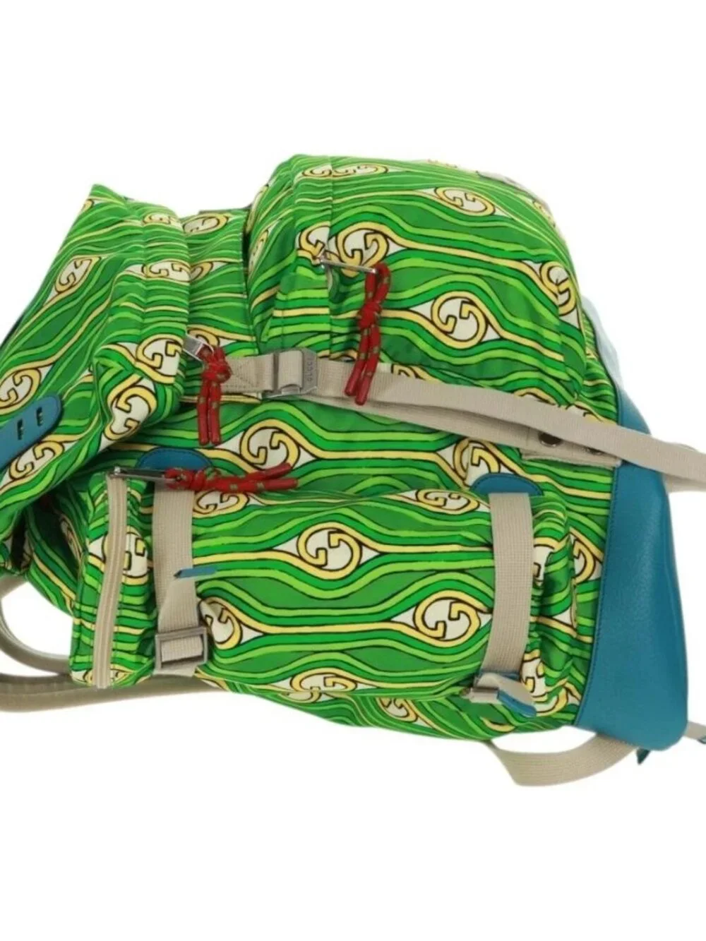 GUCCI The North Face Backpack Nylon Green Silver 650294 Auth 170794SAM